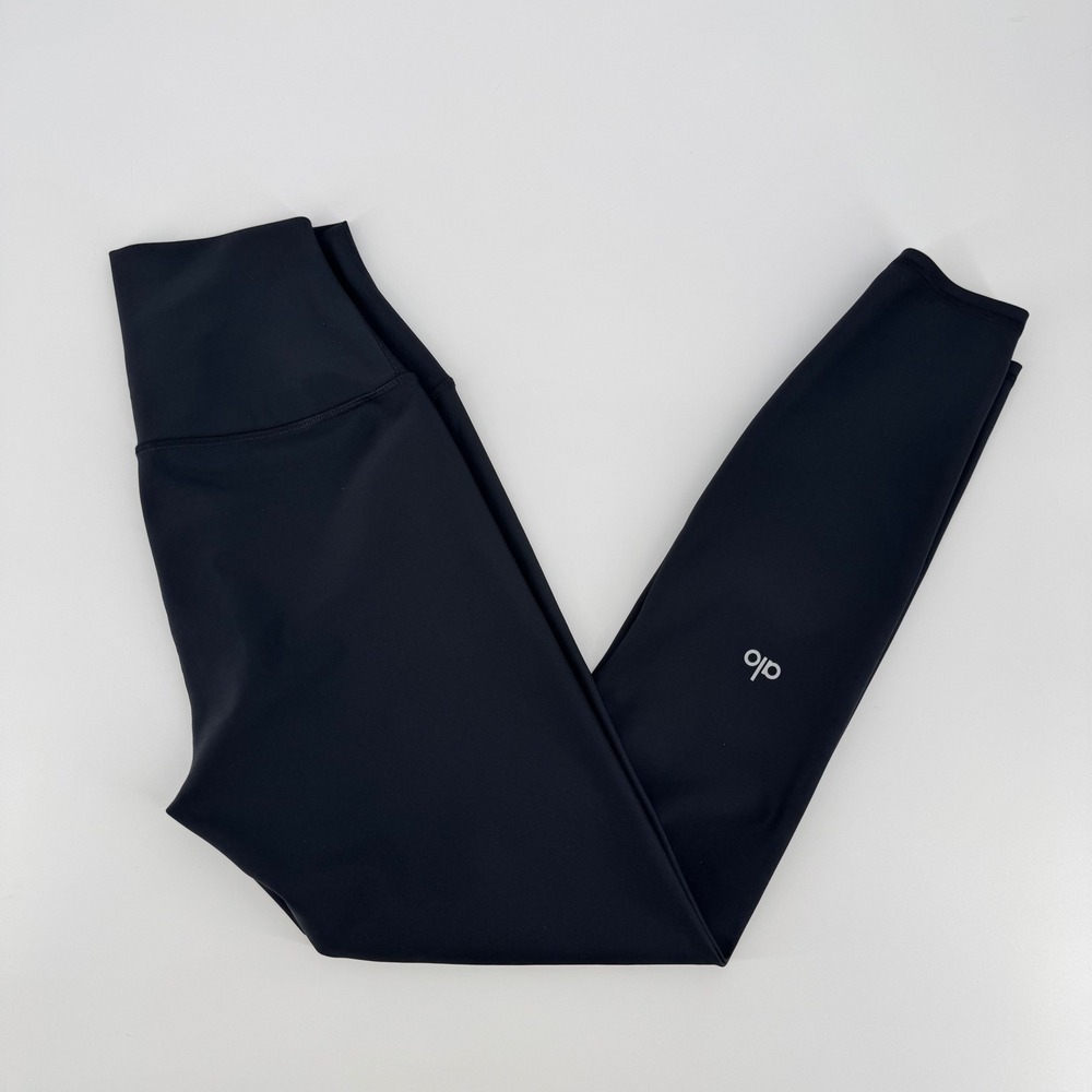 Alo Yoga High Waist Airbrush Leggings Black XS RN 87370 Activewear Yoga Gym